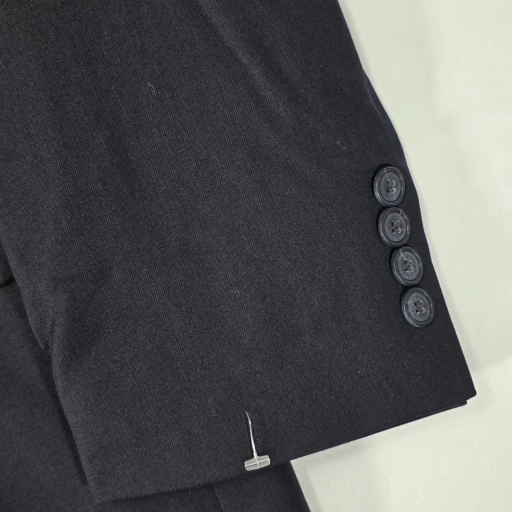 JOS A BANK 710 Gordon Men's Sport Coat Blazer Two Button Deep Navy Wool Size 40L